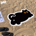 Black Cat Quick-Dry Bathroom Mat