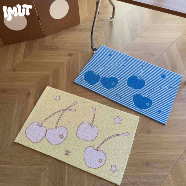Cherry Stripe Entryway Mat