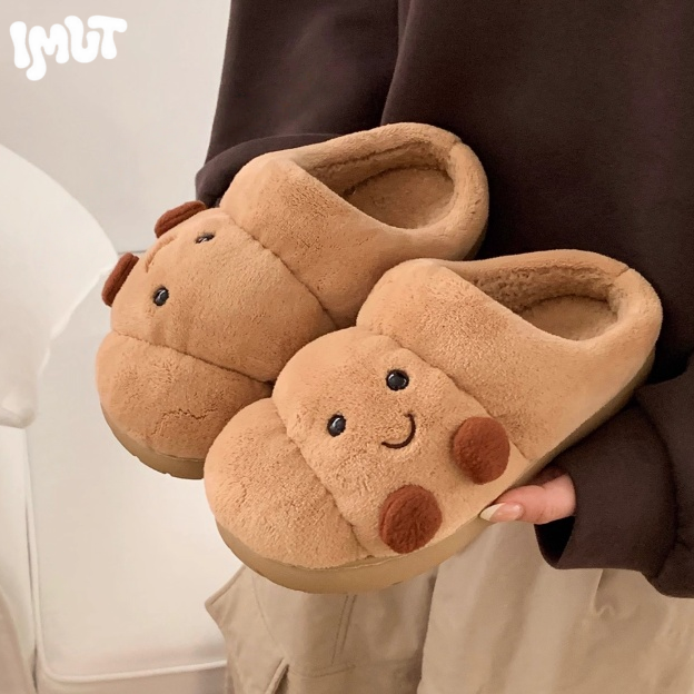 Croissant Plush Slippers