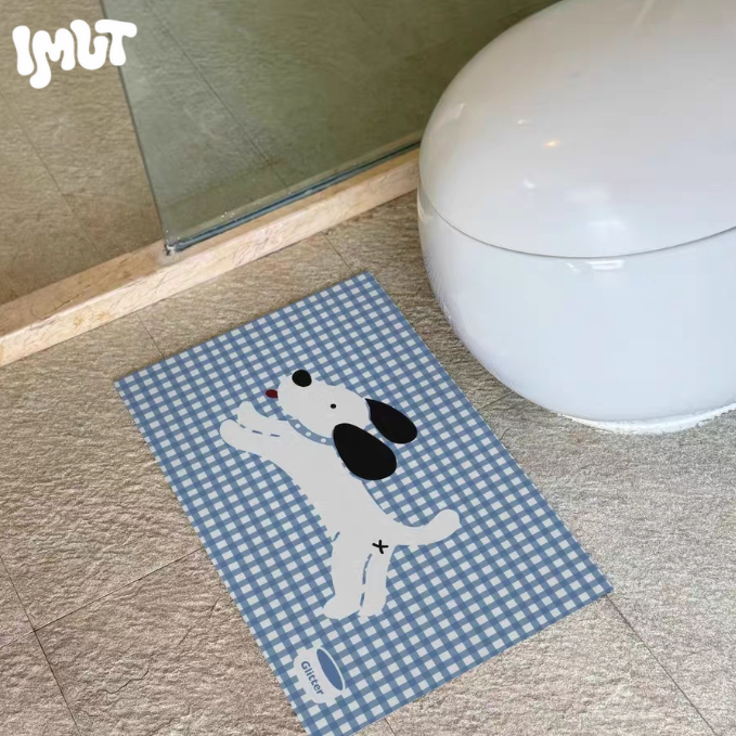 Cute Puppy Bathroom Mat