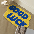 “Good Luck” Text Rug