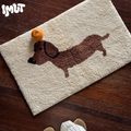 Lucky Dachshund Cozy Rug
