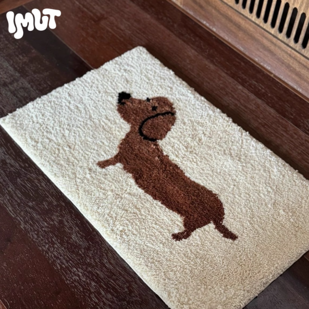 Lucky Dachshund Cozy Rug