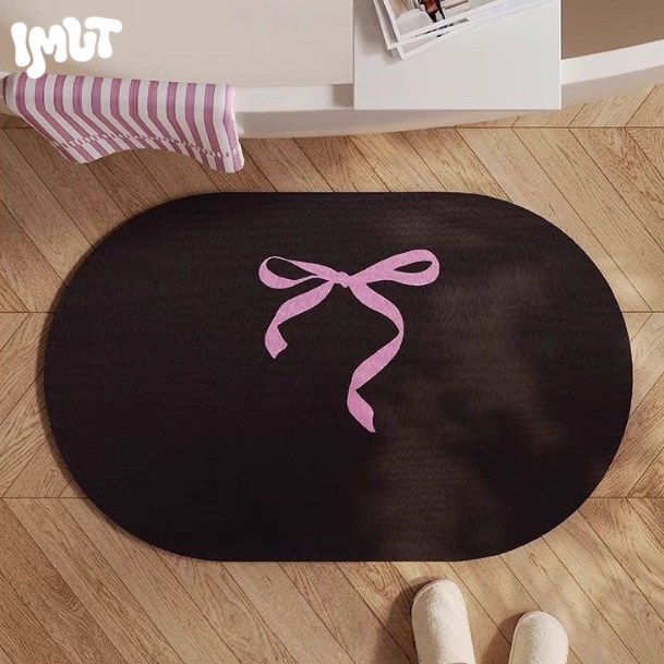 Pretty Bow Quick-Dry Bathroom Mat