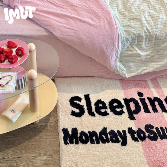 “Sleeping All Week” Aesthetic Bedroom Rug